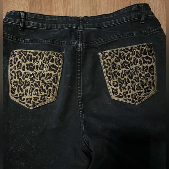 Nicki Minaj Black Denim Jeans size 13/14 EUC - Picture 5 of 7